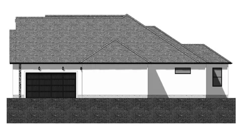 The Kingston house plan, exterior view 3